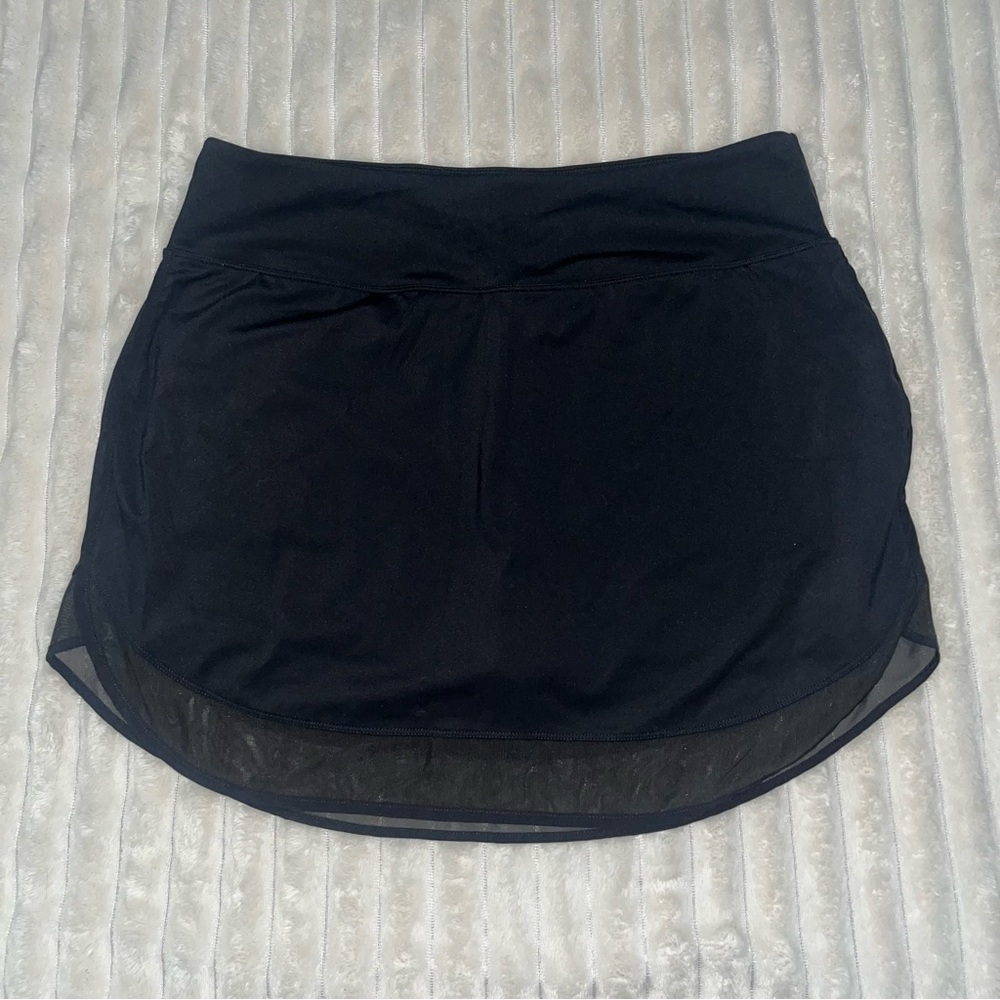 Softlyzero™ Airy Contrast Mesh 2-in-1 Side Pocket Cool Touch Golf Skirt • XL